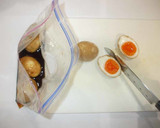 簡単半熟煮卵♪しょうゆ味お弁当にも作り方9写真