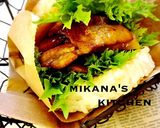 モス風☆海鮮かき揚げライスバーガー弁当☆作り方4写真