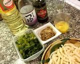 高菜と納豆と卵の焼うどん作り方1写真