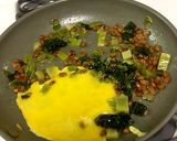 高菜と納豆と卵の焼うどん作り方2写真