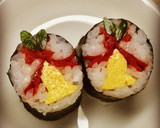 寿司型・模様巻き(サンタ2個だけお弁当)作り方10写真