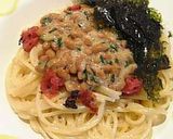 レンジでパスタ　アレンジ編（納豆）作り方8写真