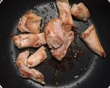 鶏肉とバジルソースのパスタ　女子会ver作り方2写真