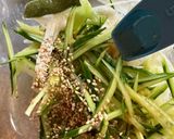 簡単副菜！長芋ときゅうりの青じそおかか和え♩作り方2写真