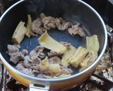 豚肉と棒湯葉と黒木耳の中華風炒めうどん作り方5写真