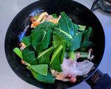 小松菜と豚バラ肉の旨塩炒め作り方6写真