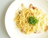 いわし缶詰のスタミナ梅パスタ作り方6写真