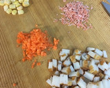節操のないさつま揚げ厚焼き卵作り方1写真