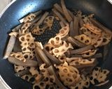 簡単、蓮根とこんにゃくのきんぴら。作り方4写真