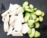 昆布茶香る〜かぶときゅうりの浅漬け作り方1写真