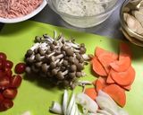 根菜たっぷり 鶏ひき肉和風カレー作り方1写真