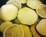 さつまいもとレモンの炊いたん作り方3写真
