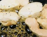 鶏胸肉の二口サイズソテー蜂蜜レモンソース作り方3写真