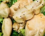 鶏胸肉の二口サイズソテー蜂蜜レモンソース作り方4写真