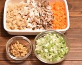 肉ねぎ味噌ときのこの炊き込みご飯作り方1写真