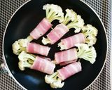 お弁当にも☆カリフローレのベーコン巻き。作り方4写真