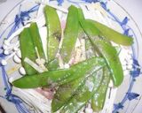えのき＆絹さやのベーコンチーズ蒸し作り方1写真