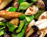 茄子と竹輪とピーマンの胡麻味噌炒め作り方7写真