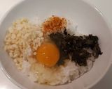 こんがり美味！高菜とチーズのTKGY作り方1写真