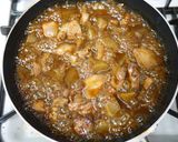 どて煮風★鶏レバーと蒟蒻の味噌煮込み作り方8写真