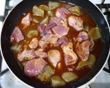 どて煮風★鶏レバーと蒟蒻の味噌煮込み作り方7写真