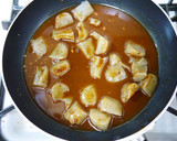 どて煮風★鶏レバーと蒟蒻の味噌煮込み作り方6写真