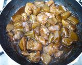 どて煮風★鶏レバーと蒟蒻の味噌煮込み作り方9写真