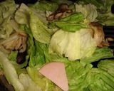レタス＆エリンギのバター醤油炒め作り方3写真