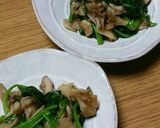 簡単❢舞茸とホウレン草のポン酢和え～♡作り方2写真