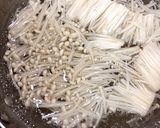 春菊とえのきのポン酢和え作り方1写真