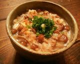 たっぷり舞茸と白葱の簡単鶏肉豆腐作り方12写真