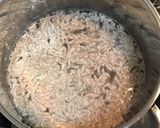 小松菜と豆腐の押し麦入り豚骨スープ作り方4写真