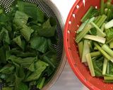 小松菜と豆腐の押し麦入り豚骨スープ作り方3写真