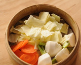 蒸ししゃぶしゃぶ（焼肉のたれ使用）作り方1写真