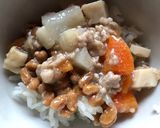 納豆と大根あんかけのご飯作り方2写真