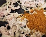 とろ～り卵とチーズの豚たまチーズカレー丼作り方3写真