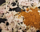 とろ～り卵とチーズの豚たまチーズカレー丼作り方3写真