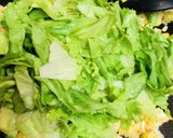 後のせ納豆★玉子&レタスチャーハンの上に作り方2写真