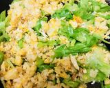 後のせ納豆★玉子&レタスチャーハンの上に作り方3写真