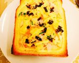 ポテサラとふじっこ煮おかか昆布のトースト作り方2写真