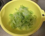 簡単副菜☆キャベツの梅肉和え作り方2写真