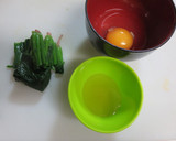 ほうれん草の卵とじ作り方1写真