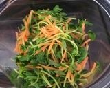 豆苗、人参、卵のオイポン作り方1写真