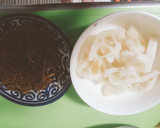 乾燥えのきと蓮根の甘辛炒めきんぴら風作り方1写真