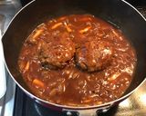 すぐ出来るのに美味しい!煮込みハンバーグ作り方5写真