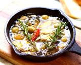 スキレットでさば缶のアヒージョ＊簡単！作り方4写真