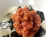 超簡単☆韓国風マグロのタタキ丼作り方3写真