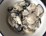 レンジで簡単 牡蠣の即席みそ汁作り方1写真