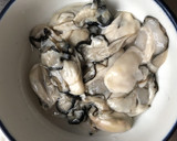 レンジで簡単　牡蠣の即席みそ汁作り方1写真