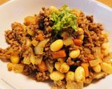 ひき肉と大豆のキーマカレー風作り方4写真